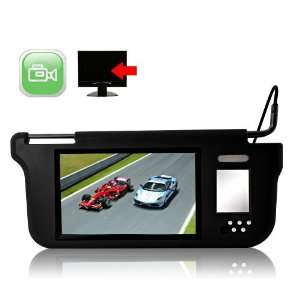  Sun Visor with 9 Inch LCD Monitor (Black, Right) In car 