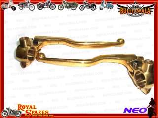 Royal Enfield Pure Brass Clutch Brake Lever Assly. New  