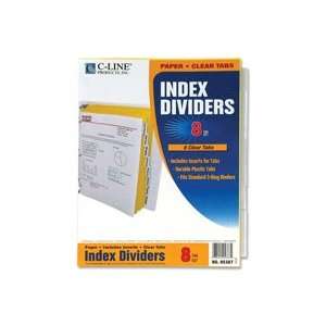   Products, Inc. Paper Index Dividers, 8 Tab, 8/PK,
