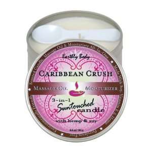  Suntouch hemp candle caribbean crush 6 oz round tin