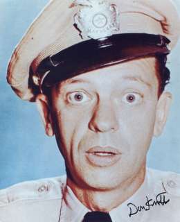 DON KNOTTS as Barney MAYBERRY Color Autographed  
