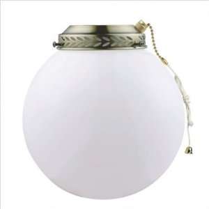  Globe Light Ceiling Fan Light Kit Finish Polished Brass 