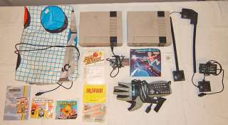 Nintendo NES game console power glove pad parts AS IS NR lot  