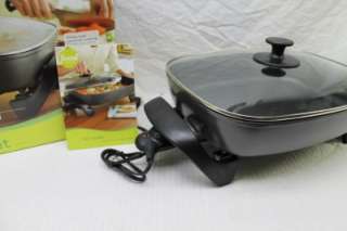 Food Network 16 Electric skillet grill griddle fry pan X Large 