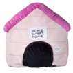 Happy Napper Poodle Doghouse Cuddle Pillow   Pink (14x21)