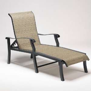  Cortland Sling Adjustable Chaise Lounge Finish Black 