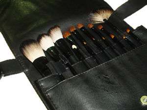 18 pcs brushes + makeup cosmetic trainer belt bag case  