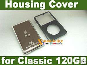 Black Faceplate Housing Cover for iPod Classic 120GB  