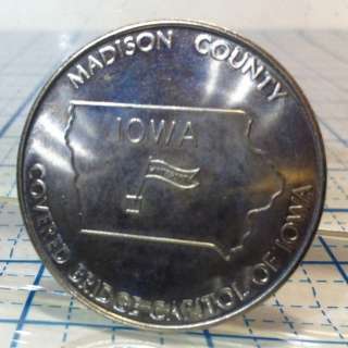 MADISON COUNTY IOWA COVERED BRIDGE TOKEN 1979 COIN #10  