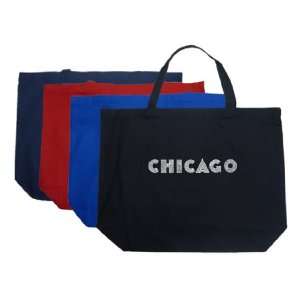 Large Black Chicago Tote Bag   Created using some of Chicagos most 