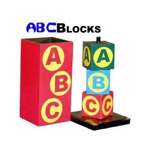  ABC Blocks Wood Magic Trick kids stage show abcs toy 