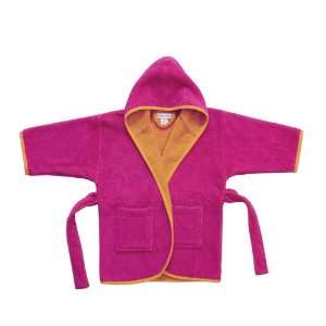 Kids Terry Cover Up in Hot Pink and Orange