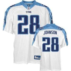  Chris Johnson Jersey Reebok Authentic White #28 Tennessee 