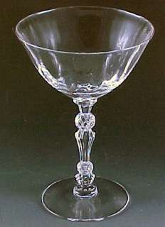 Fostoria Niagara Optic Crystal Sherbet Vintage Stemware