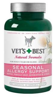 Vets Best Seasonal Allergy Support Supplement for Dogs, 60 Tablets