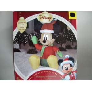  3.5ft Mickey Mouse Christmas Airblown Inflatable 