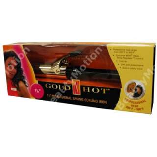 Gold N Hot Spring Grip Curling Iron GH194 1  