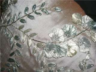 New Lumbar Pillow/ Beacon Hill embroidered silk fabric Custom made ONE