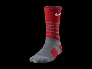 Nike elite platinum basketball sock grey/red sz L kobe vii xi 3d unc 