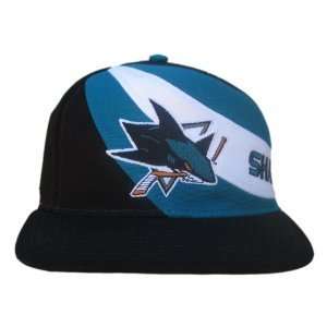  Vintage San Jose Sharks NHL Snapback Hat Cap Hat   Black 