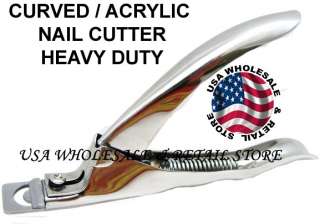 Professional Curved Acrylic Nail Cutter Nipper Cuticle  