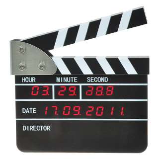 Usb Director Movie Film Time Date Desk Wall Clock Alarm  