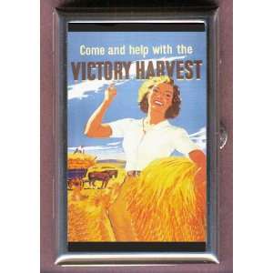  VICTORY HARVEST FARM GIRL WWII Coin, Mint or Pill Box 