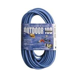  Coleman Cable 100 14 3 Blue Sjtw All Weather Ext Cords 