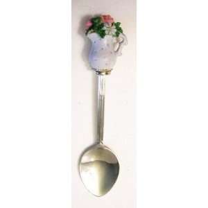  Tea Time Memories Collector Spoon   Pitcher with Flowers 