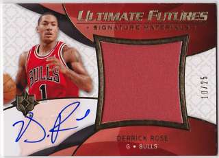   09 Ultimate Collection DERRICK ROSE Auto Jersey RC Rookie #d 25  