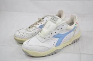 DIADORA VINTAGE MAVERICK JR ITALY RARE 126169 09 5589 BCO/AZZ SC (6379 