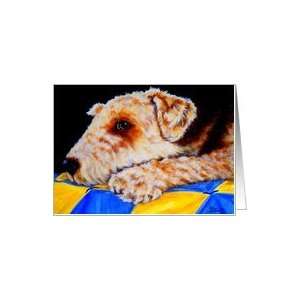 Sympathy Condolences for Loss of Loved One   Welsh Terrier Dog Card
