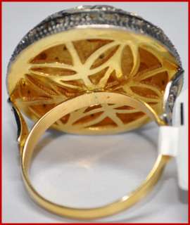 27ct ROSE/ANTIQUE CUT DIAMOND 14k GOLD VICTORIAN LOOK WEDDING 
