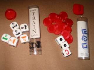 DICE GAMES   THE TRAIN DICE GAME & THE LCR DICE GAME  