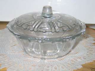VINTAGEGLASS CANDY DISH (BOWL) WITH LID  