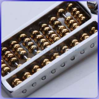 Stylish Titanium Steel Abacus Charm Pendant   Golden  
