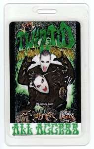 TWIZTID all access DJ CLAY vip TOUR LAMINATE concert  