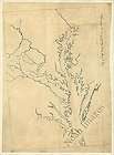 outline map of eastern va and chesapeake bay region c1882