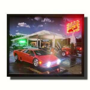  Cruisers Diner Mini LED Print