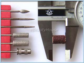 Replacement Nail Drill Bits with 6 sanding bands  