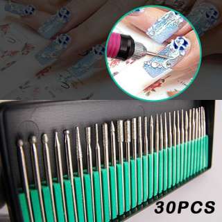 main features 1 30pcs professional nail drill bits with 4 sanding 