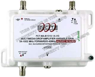 Variable gain controls allows for an adjustment range of  5dB to +15dB