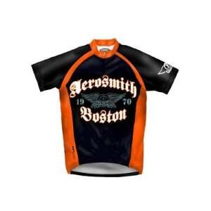 Primal Wear Mens Aerosmith Boston Rock Short Sleeve Cycling Jersey 