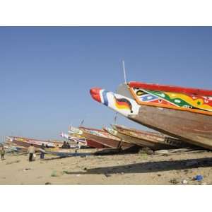 Fishing Boats (Pirogues), Mbour Fish Market, Mbour, Senegal, West 