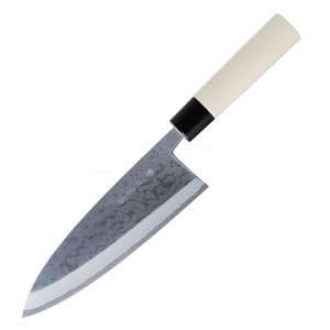   Kitchen Knife, 8.30 in. Damascus, White Magnolia Handle Kitchen