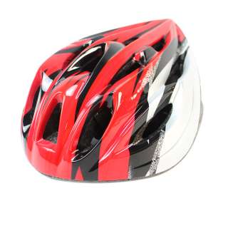 Bike Bicycle Universal Sport Helmet Red+Silver+Black  
