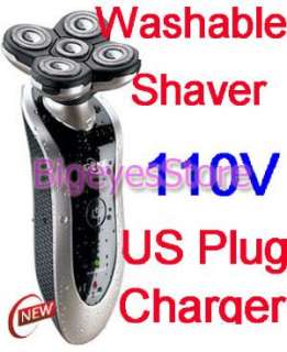 Head Men Electric Washable Shaver Razor Rechargeable(110V charger)