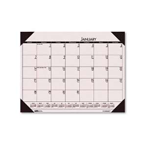 House of Doolittle   EcoTones Sunrise Rose Monthly Desk Pad Calendar 