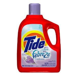 Tide Detergent with Febreze Freshness, Liquid, Spring & Renewal Scent 