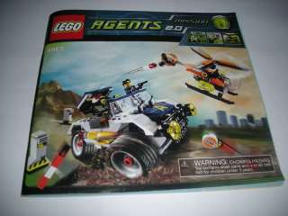 LEGO 8969 Agents 4 Wheeling Pursuit Instructions ONLY  